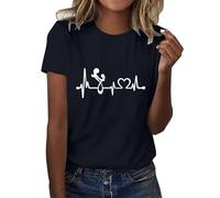 Camicia Fiori Fucsia Magliette Donna A Poco Prezzo Magliette Corte Camicie Chiffon Moda Polo da Golf Donna T Shirt Celeste Donna Camicetta Nera Trasparente Tshirt Mezza Manica Donna Maglietta