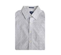 Camicia Fitted A Righe Blu Nautico GANT Da Uomo 365655 Taglia Media NWT