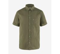 Fjällräven Övik Travel Shirt SS M, Maglietta a Maniche Corte, Uomo, Verde, S