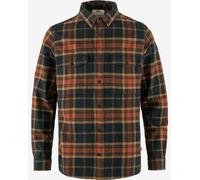 Camicia Fjällräven Övik Twill manica lunga arancio blu marino - L