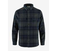 Camicia Fjällräven Övik Twill manica lunga blu marino grigio basalto - L