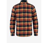 Camicia Fjällräven Singi Heavy Flannel manica lunga arancio blu navy - XXL
