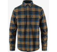 Camicia Fjällräven Singi Heavy Flannel manica lunga blu navy marrone - S