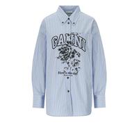 CAMICIA FLOWERS AZZURRA GANNI 36 IT