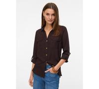 Camicia fluida Marrone M A righe