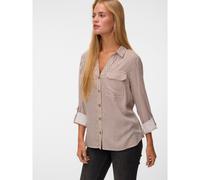 Camicia fluida Marrone M A righe