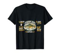 Camicia Funny Fishing Dad - Guida alla Sopravvivenza Maglietta