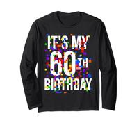 Camicia Funny It's My 60th Birthday Camicia per Compleanno 60 Anni Maglia a Manica