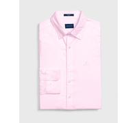 Camicia GANT Barley Rosa Slim Fit Piana Con Bottone Nascosto Taglia M NWT