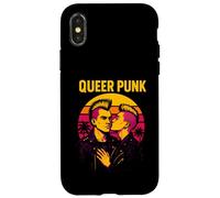 Camicia Gay Punk Rebel Rainbow LGBTQ Custodia per iPhone X/XS