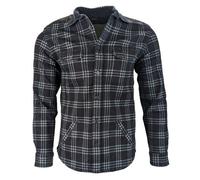 Camicia Giacca A Quadri Indigo In Cotone Da Uomo Benson FW15-SHJ02 NWT