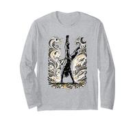 Camicia Ginga per Arti Marziali Capoeira Brasil Berimbau Maglia a Manica