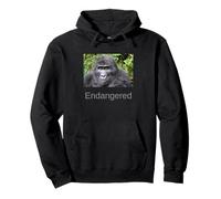 Camicia Gorilla Endangered Mountain Gorilla Felpa con Cappuccio