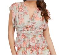 Camicia Guess Joandra con motivo a volant, donna M