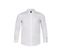 BOSS Camicia slim fit in popeline di cotone elasticizzato facile da stirare - Style H-HANK-kent-C1-214, 50469345 Bianco 39