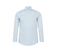 BOSS Camicia slim fit in popeline di cotone elasticizzato facile da stirare - Style H-HANK-kent-C1-214, 50469345 Celeste 38
