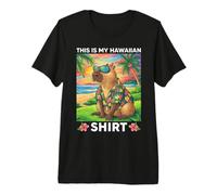 Camicia Hawaiana Capybara Vacanze estive Maglietta Premium