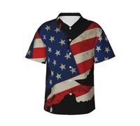 Camicia hawaiana da uomo a maniche corte con bottoni e tasca, perfetta per l'estate, la spiaggia e le vibrazioni tropicali, Nero , M