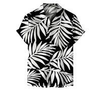 Camicia hawaiana da uomo, a maniche corte, da uomo, per il tempo libero, l'estate, le vacanze, i fiori, divertente, casual, da spiaggia, a maniche corte, da uomo, per gastronomia, estate, festa in