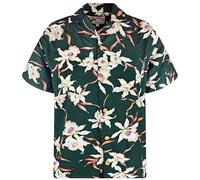 Camicia hawaiana originale | Tom Selleck Magnum | Made in Hawaii | Diversi disegni, Verde foresta pluviale, XX-Large