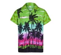 Camicia Hawaiana Uomo a Maniche Corte, Mens Hawaian Shirt - Camicia Casual Maglietta Hawai - Camiciotto da Uomo Hawaiana Vestito Festa Camiciotto Estivo Addio al Celibato o Addio al Nubilato
