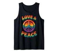 Camicia Hippie Arcobaleno Amore e Pace per Festival Canotta