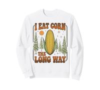 Camicia imbarazzante Divertente inappropriato Mangiare Mais Lungo la Strada Felpa