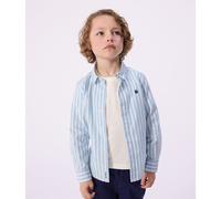 Camicia in cotone a maniche lunghe a righe Blu 12 anni - 150 cm A righe