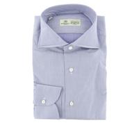 Camicia In Cotone Blu Luigi Borrelli - Slim - 15.75/40 - (230)