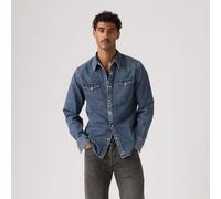 Camicia in denim Barstow Western Blu M Tinta unita