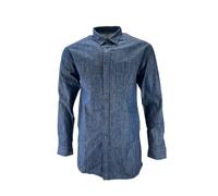 Camicia In Denim Con Collo Da Uomo Robert Geller #1021 48 NWT