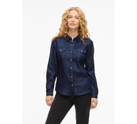 Camicia in denim, maniche lunghe Blu M Tinta unita