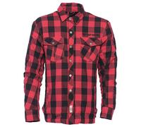 Camicia in flanella WCC Dominator rossa / nera CE appr., 3XL