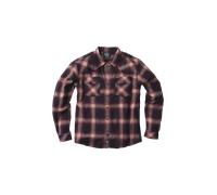 Camicia in Flanella West Coast Choppers Outlaw Rosso-Grigio L Grigio