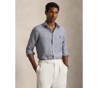POLO RALPH LAUREN Camicia di lino Custom Fit blu | L