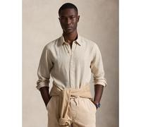 Camicia in lino Custom Fit Grigio L Tinta unita