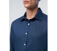 Camicia in lino North Sails uomo manica lunga camicia con colletto tempo libero