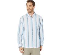 Camicia In Lino Stretch A Righe Corsica Tommy Bahama Da Uomo (Bianco, Medio)