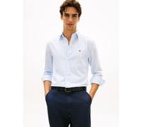 Tommy Hilfiger Camicia da Uomo Flex Popeline Classic STP RF MW0MW42440 S/S, Blu, M