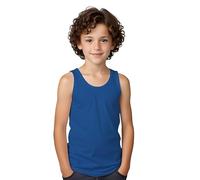 Camicia Intima a Spalline Larghe in Vari Colori in Cotone per Bambini - Camicia intima senza Maniche, Spalline Moderne, Comoda e Morbida, blu, 11-12 Anni
