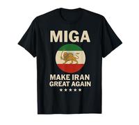 Camicia iraniana rendere l'Iran grande di nuovo emblema dell'Iran MIGA regalo Maglietta