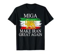Camicia iraniana rendere l'Iran grande di nuovo emblema dell'Iran MIGA regalo Maglietta