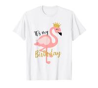 Camicia It's My The Birthday Princess Flamingo per bambine Maglietta