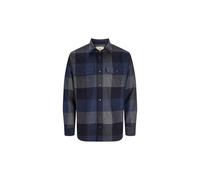 Camicia Jack & Jones da Uomo, in lana, colore blu, codice 12246732.