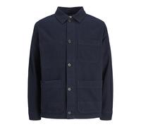 JACK & JONES Overshirt SN Jprccderry Worker L/S-Maglia Oversize, Navy Scuro, M Uomo
