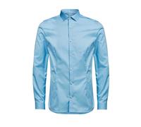 Jack & Jones Jjprparma Shirt L/S Noos Camicia, Blu (Cashmere Blue), XXL Uomo