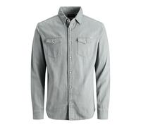 JACK & JONES Camicia 'Sheridan' grigio denim, Taglia XXL