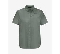 Camicia Jack Wolfskin Vandra manica corta verde eucalipto donna - M