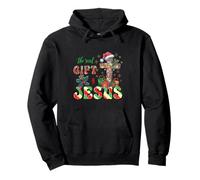 Camicia Jesus Christmas Cross The Real Religious Xmas Felpa con Cappuccio