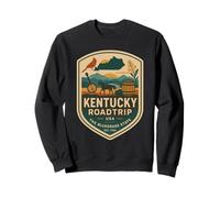 Camicia Kentucky Roadtrip Bluegrass USA Horse Banjo Barrel Felpa